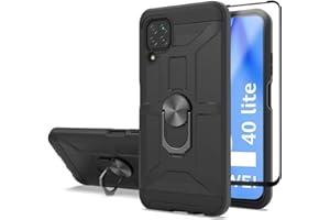 Cuoqing Funda Huawei P40 Lite, Funda P40 Lite con 1 Película Protectora, 360 Grados Proteccion Hard PC y Silicona TPU Carcasa Antigolpes Funda Carcase para Huawei P40 Lite