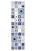 Produktbild Huella Deco h1010-ru-s Azulejos Teppich Runner Mat Floor, Vinyl, 50 x 140 cm