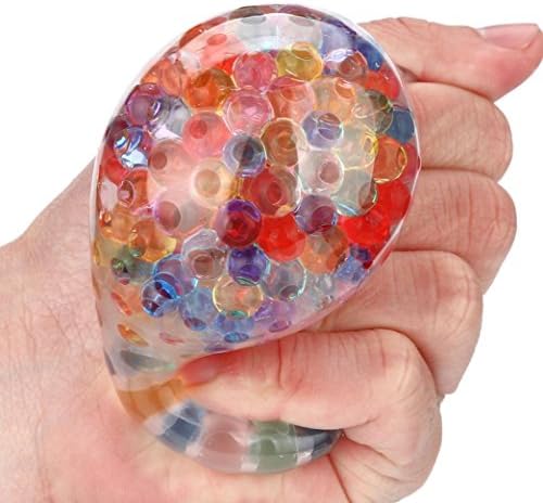 Spongy Rainbow Ball Toy Squeezable Stress Squishy Toy Stress Relief Ball For Fun