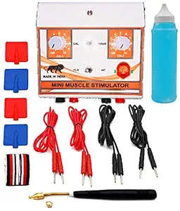 Narayani Traders Muscle Stimulator White Electro Physiotherapy Mini Ms Pocket Size |for Pain Relief|