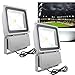 Produktbild VINGO® 2X 100W LED Fluter Spot Scheinwerfer Wandstrahler Objektbeleuchtung Aussen 6000LM Flutlicht 230V SMD Baulicht Leucht IP65 Kaltweiß