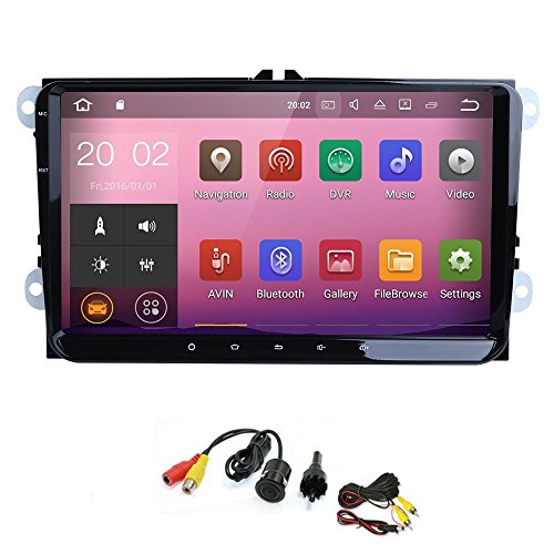 SMARTNAVI 9 Inch Android 7.1 for VW Golf Polo Passat Tiguan Jetta Double 2 Din Car Stereo Video Receiver Radio GPS Navi EOS+ Free Rear Camera/Wifi