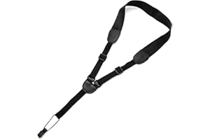 TIGER Ukulele Strap, Cinturino Regolabile, Nero Uke