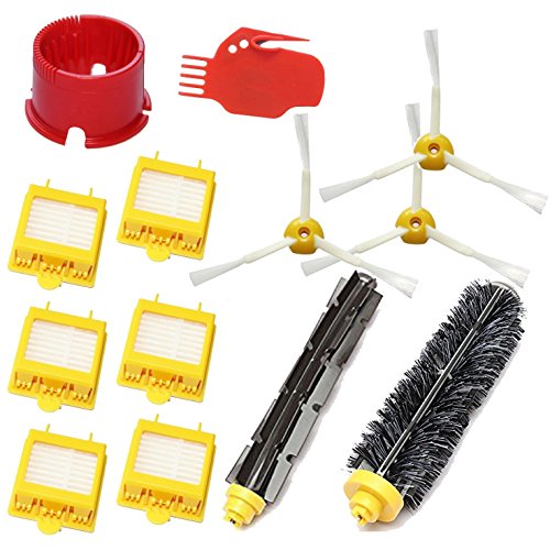 DigitalTech® Pack / Kit reposición de 13 cepillos, filtros y accesorios para aspiradoras iRobot Roomba 700 (700 760 770 780 790)