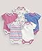 Mamas and Papas Baby-Girls 5 Pack Round Flower Bodysuit