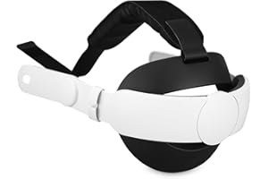 Zhufas Sangle Elite Améliorée Compatible avec Meta Quest 3 / Quest 3S, Libération en Un Clic & Rétractable Sangle de Tête, Confort Amélioré et Immersion de Jeu Accessoires VR Head Strap