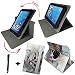 Produktbild Tablet Tasche für Samsung Tab A XI LTE SM-T585NZKA Schutz Hülle Etui mit Standfunktion + Touch Pen - 10.1 Zoll Katze 2 360_