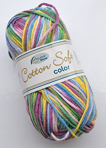 Babywolle Rellana Cotton Soft Color Fb. 106 Wolle mit Baumwolle zum Stricken & Häkeln