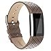 Produktbild Vancle-Lederband für Fitbit Charge 2 Heart Rate, Einstellbares, Comfortables Fitbit Charge 2 Ersatz-Armband (Kein Tracking-Gerät) (Weave Gray)