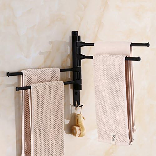 Towel Racks Toilet Towel Bar Bathroom Activity Cool Towel Bar Space Aluminum Double Rod Extended Hook towel holder