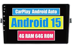 RoverOne Autoradio CarPlay Autoradio pour Toyota Corolla Verso R20 2009 2010 2011 2012-2018 Android Auto Écran tactile GPS Bluetooth WiFi Radio Player