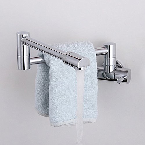 Klappbare Waschbecken Waschbecken Küche Wasserhahn Wandmontage einzelne Kälte,Chrom