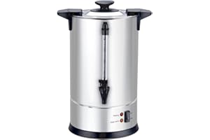 LOUIS TELLIER - Percolateur à café professionnel - Capacité 6,3 L - 50 tasses - INOX - Filtre en inox - Robinet anti-gouttes