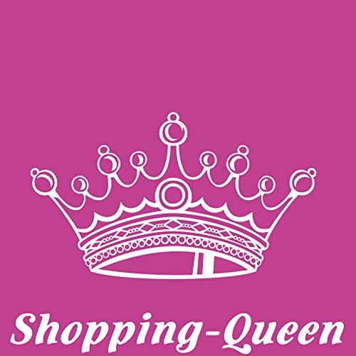 Baumwollbeutel TASCHE Bag – Shopping-Queen pink – witziger Spruch (lange Henkel) - 2
