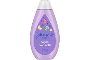 Johnson's Baby – Bain Douce Nuit (500 mL) – Testé par des pédiatres et des dermatologues – Formule sans colorants avec un pH équilibré