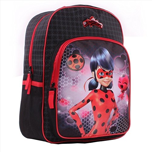 Preisvergleich Produktbild Vadobag Miraculous Ladybug Mädchen Kinder-Rucksack Schultasche, Schwarz