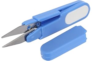 BANAPOY Snufeve6 Tijeras de Pesca, Cortador de sedal Tipo U de Acero Inoxidable para Tela para Cortar sedal