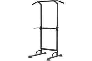 sogesfurniture Rzymskie krzesło wielofunkcyjne, drążek do ciągnięcia, drążek siłowy, regulowana wysokość, stacja do ciągnięcia, dla mężczyzn, brzucha, podłokietniki fitness