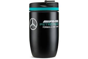 MERCEDES AMG PETRONAS Formula One Team - Offizielle Formel 1 Merchandise Kollektion - Thermo-Getränkebecher - Schwarz - 350ml