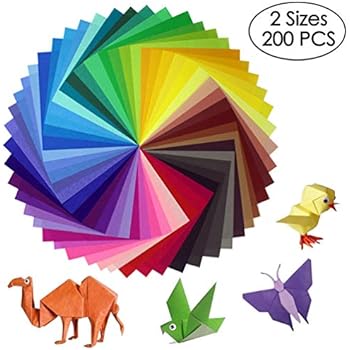 400 Blatt Doppelseitiges Origami Papier In 10 Lebhaften