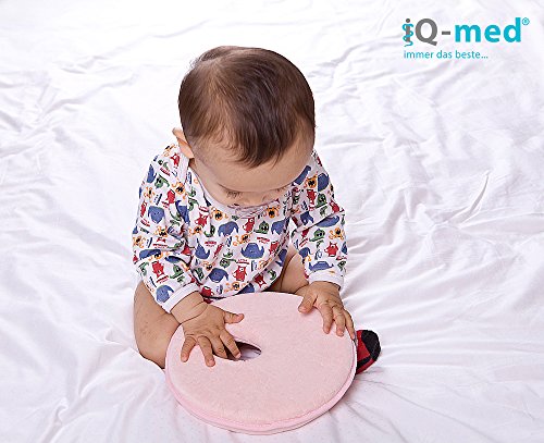 Babykissen von iQ-med® | Baby-Kissen gegen Verformung und Plattkopf | aus viskoelastischem Schaum | passt auch im Kindersitz | Kinder-Kissen, Kopf-Kissen für Säugling, Memory-Schaum - 5