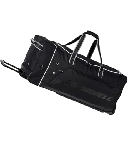 Borsa Con Rotelle CCM 370 Player Basic 33'' - Nero/Bianco, Poliestere Resistente, Per Sport