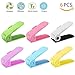Produktbild Verstellbare Schuh Slots Organizer - Kunststoff [Doppel Schicht] Schuhregal Space Saver Schuh Ablagegestelle Halter für Schuhstapler Schrank Schuhaufbewahrung von Gesundhome (6 Stück)