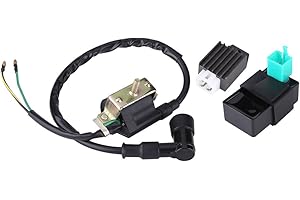 ‎KEENSO Keenso Motorrad Zündspule und CDI Box Kit, Motorrad Zündspule + 5 Polig CDI Box + Gleichrichter für 110CC 125CC 140CC Pit Bike, Trail Bike, Dirt Bike, Quad, ATV, Zündspulen