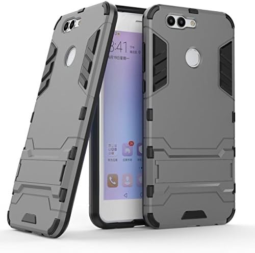 Huawei Nova2 Plus Case, CHcase Huawei Nova2 Plus Cover - Full Body Shock Resistant Armour Case -High-Tech Look -Dual Layer -Kickstand for Huawei Nova2 Plus -Gray