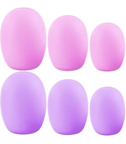 SUPERFINDINGS Make-up-Pinsel-Schutz – 150 Stück, Dehnbar, Mesh, 3 Farben, Wiederverwendbar