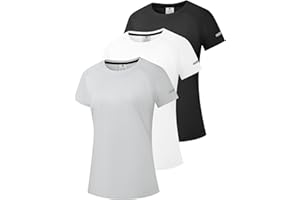 HOLURE 1 or 3 Pack Women's Rash Guard UPF 50+ Sun Protection Short/Long Sleeve T-Shirts Lightweight Quick Dry SPF UV Swim Shirt