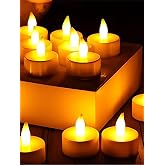 Led Mum 12&rsquo;li Tealight Set &ndash; Pilli, Dumansız, Dekoratif LED Mum &ndash; Sarı Işık Ortam Aydınlatma