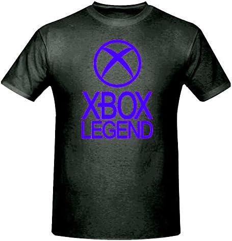 XBOX LEGEND FUNNY NOVELTY BOYS T SHIRT 5-15YRS,WITH 2 FREE CONSOLE STICKERS,XBOX 360,GAMER (14-15 YEARS (164CM) CHEST, BLACK &amp; BLUE)