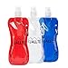 Produktbild Fjälltid 3 faltbare Trinkflaschen 500ml im Set - Flexible Water Bottle mit Karabiner - 0,5l Auslaufsichere Wasserflasche BPA Frei - Ideal für Outdoor, Kindergarten, Fahrrad, Yoga und Fitness