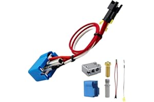 3D Imprimante 24V 40W Version améliorée PT100 Tête d'extrudeuse de bloc chauffant en cuivre plaqué volcan pour pièces d'extrémité chaude d'extrudeuse Flsun SR QQS Cavabien