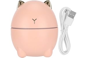 ‎FILFEEL Dyfuzor aromaterapeutyczny, bardzo duży oczyszczacz powietrza z mgiełką, biuro domowe Mini uroczy oczyszczacz powietrza w kształcie kota nawilżacz USB Atomizer 200ml do sypialni w biurze domowym
