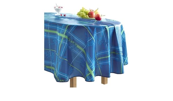 Tchibo Runde Gartentischdecke Blau 170cm Amazon De Garten