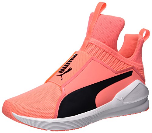 Puma Fierce Core, Zapatillas Deportivas para Interior para Mujer, Naranja (Nrgy Peach-Black), 37.5 EU