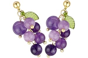 SOIMISS 1 Paire Boucles D'Oreilles Raisin Boucles D'Oreilles Violettes Boucles D'Oreilles Bijoux Pour Femmes Boucle D'Oreille Créative Raisin Boucles D'Oreilles Nouveauté Raisins Boucles
