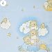 Baby Cotton Crown Drape / Canopy + Universal Rod / Holder For Cot or Cot Bed in Matching Printed Fabric - (Pattern 4)
