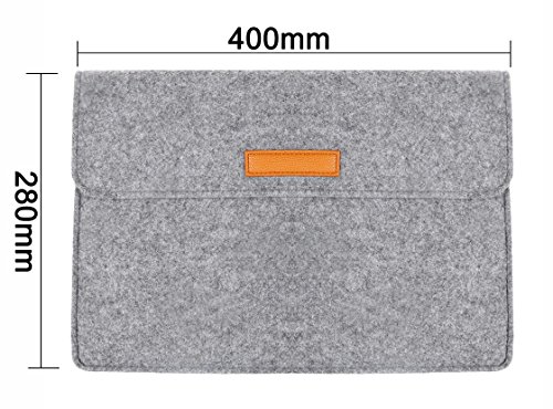 15 Zoll Filz Sleeve H  lle Notebook Laptop Tasche f  r 15  Grau