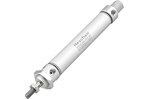 Heschen Vérin pneumatique mince, MAL 20-100, PT1/8'' Port, Alésage 20mm, Course 100mm, Double Effet