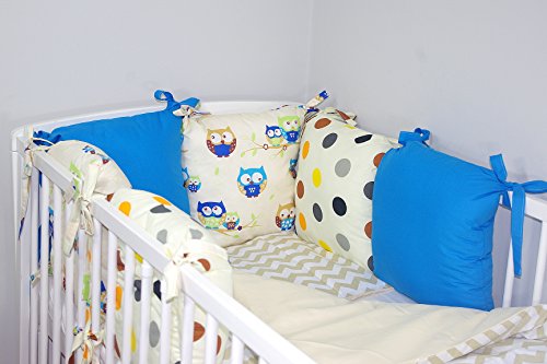 NEW BABY BUMPER MADE OF 6 PILLOWS (24 NEWEST DESIGNS) (19a)