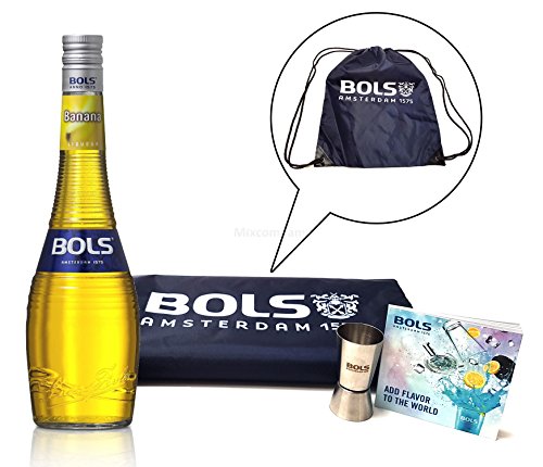 Preisvergleich Produktbild Bols Set - Bananen Likör 70cl (17% Vol) + Sporttasche + Jigger + Anleitung