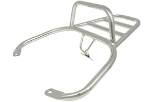 2extreme Porte-bagages fixé Chromé compatible pour Vespa Vespa LX 50 2T/4T, LX 125/150