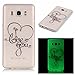 Produktbild BONROY® Schutzhülle für Samsung Galaxy J7 (2016) SM-J710 ,Stilvoll Nachtleuchtende Luminous Ultra Schlank Flexibel Weiche TPU Zurück Hülle Silikon Hintere Schale Bumper Gel Schutzhülle Cover Case für Samsung Galaxy J7 (2016) SM-J710