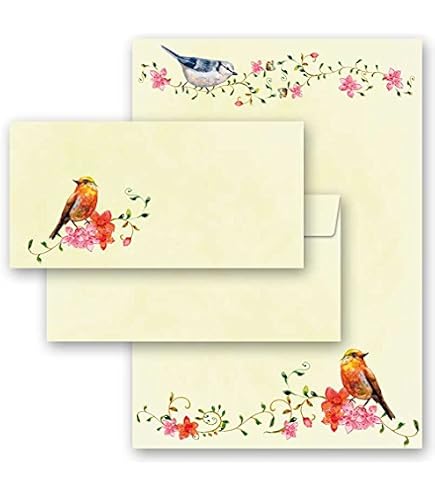 Papier à Lettres Et Enveloppes Halloween - 10 Feuilles A4 + 10 Enveloppes DIN LONG, Motif Automne Et Citrouilles - 8