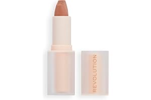 REVOLUTION BEAUTY LONDON Revolution Lasting Kiss Rossetto, Formula Matte, Lunga Tenuta, Chauffeur Nude