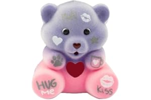 CEWIFO Lo-Ve E Tell Peluche Orsetto Colorato Registra Audio Charm Portachiavi, Con Funzione Di Registrazione E Portachiavi Con Charm, Colorazione Casuale (Navy-Fisso)