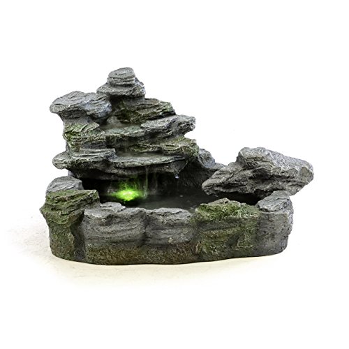 Brunnen mysteriöser Springbrunnen mit Beleuchtung Gartenbrunnen Felsenbrunnen